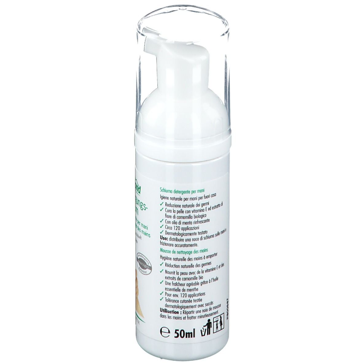Mousse nettoyante pour les mains Bergland