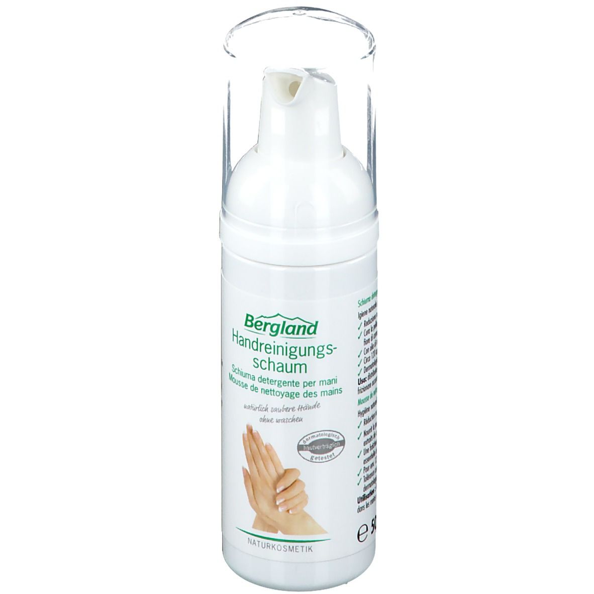 Mousse nettoyante pour les mains Bergland