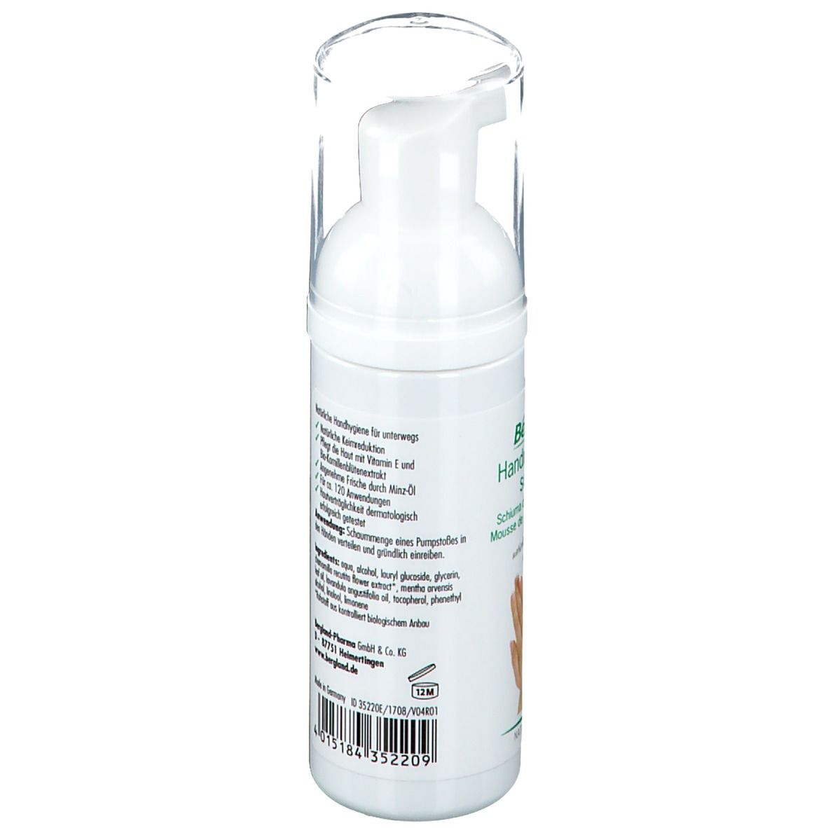 Mousse nettoyante pour les mains Bergland