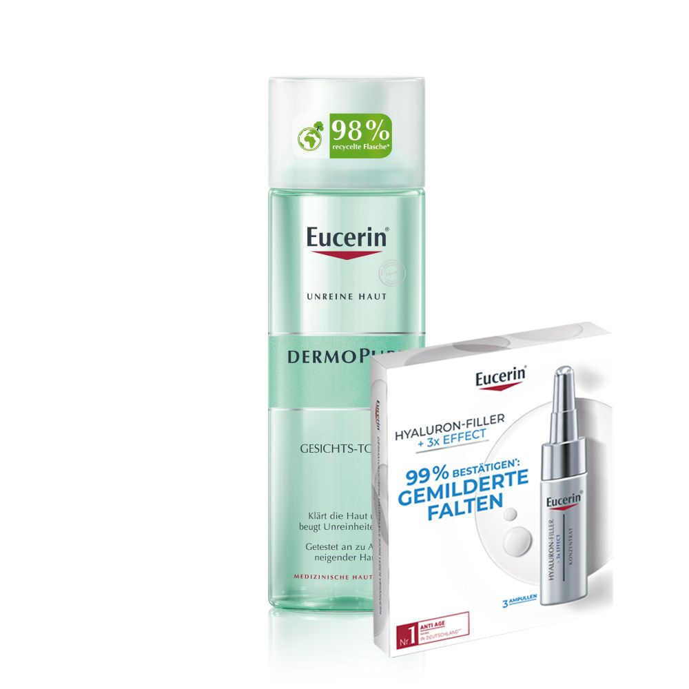 Eucerin® DermoPure Gesichts-Tonic – klärt und reinigt unreine Haut mit natürlicher Milchsäure