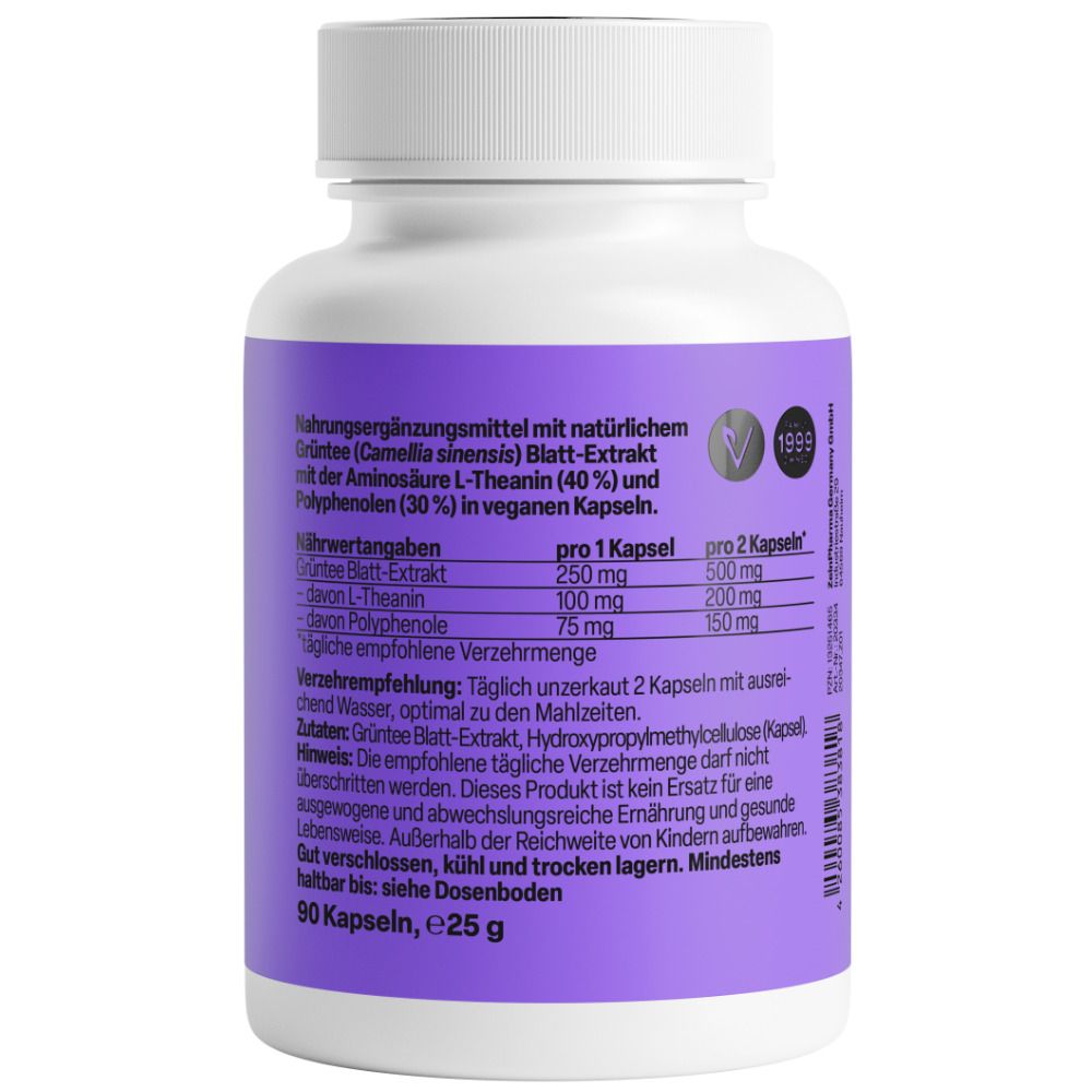 ZeinPharma L-Theanine Capsules Naturelles 250 mg