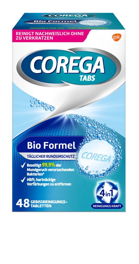 Corega TABS Bio Formel Gebissreinigungstabletten