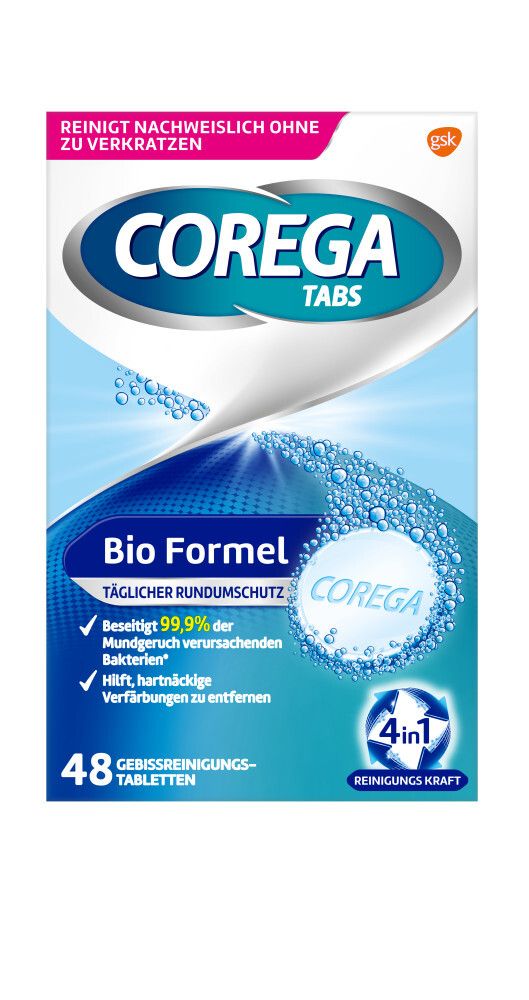 Corega TABS Bio Formel Gebissreinigungstabletten
