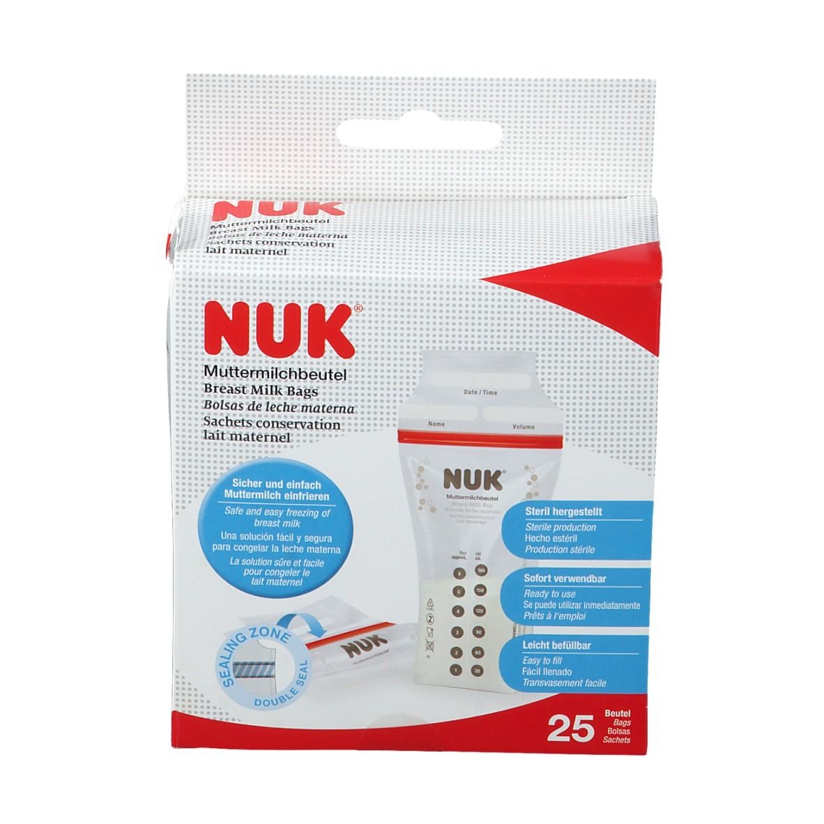 NUK® Sachets conservation de lait maternel 180 ml