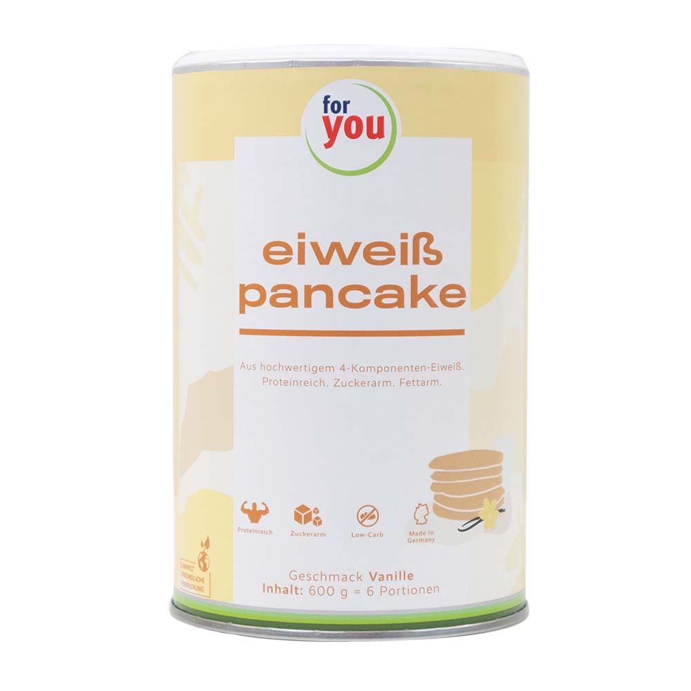 Dose mit Vanille-Pancakes, 600g Inhalt.