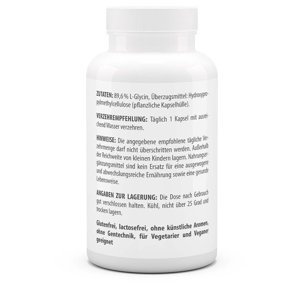 Dos du flacon blanc. Ingrédients, recommandation de consommation, conseils et stockage. Sans gluten, sans lactose.