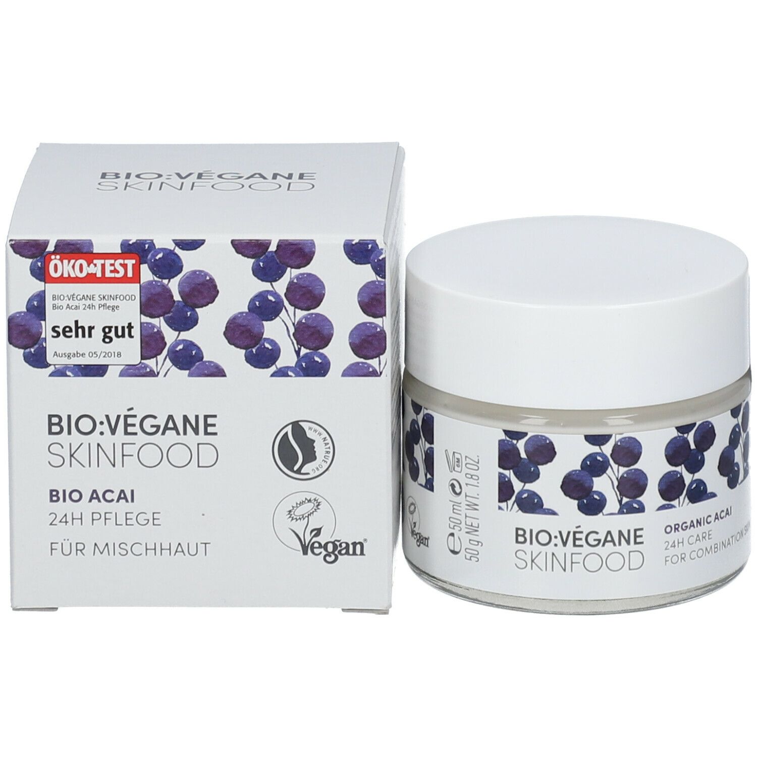 BIO VÉGANE SKINFOOD BIO ACAI 24h Soins