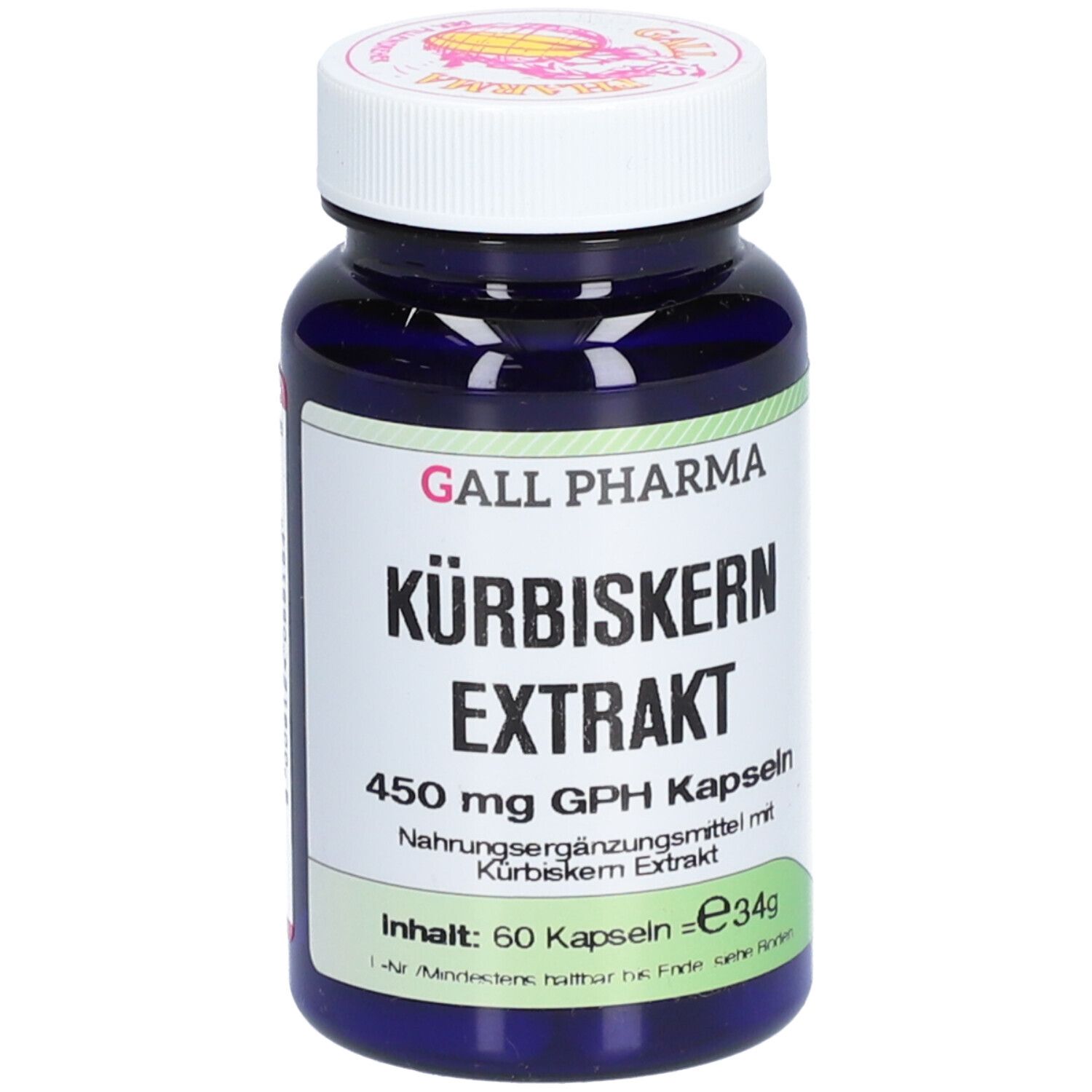 GALL PHARMA Extrait de pépins de courge 450 mg