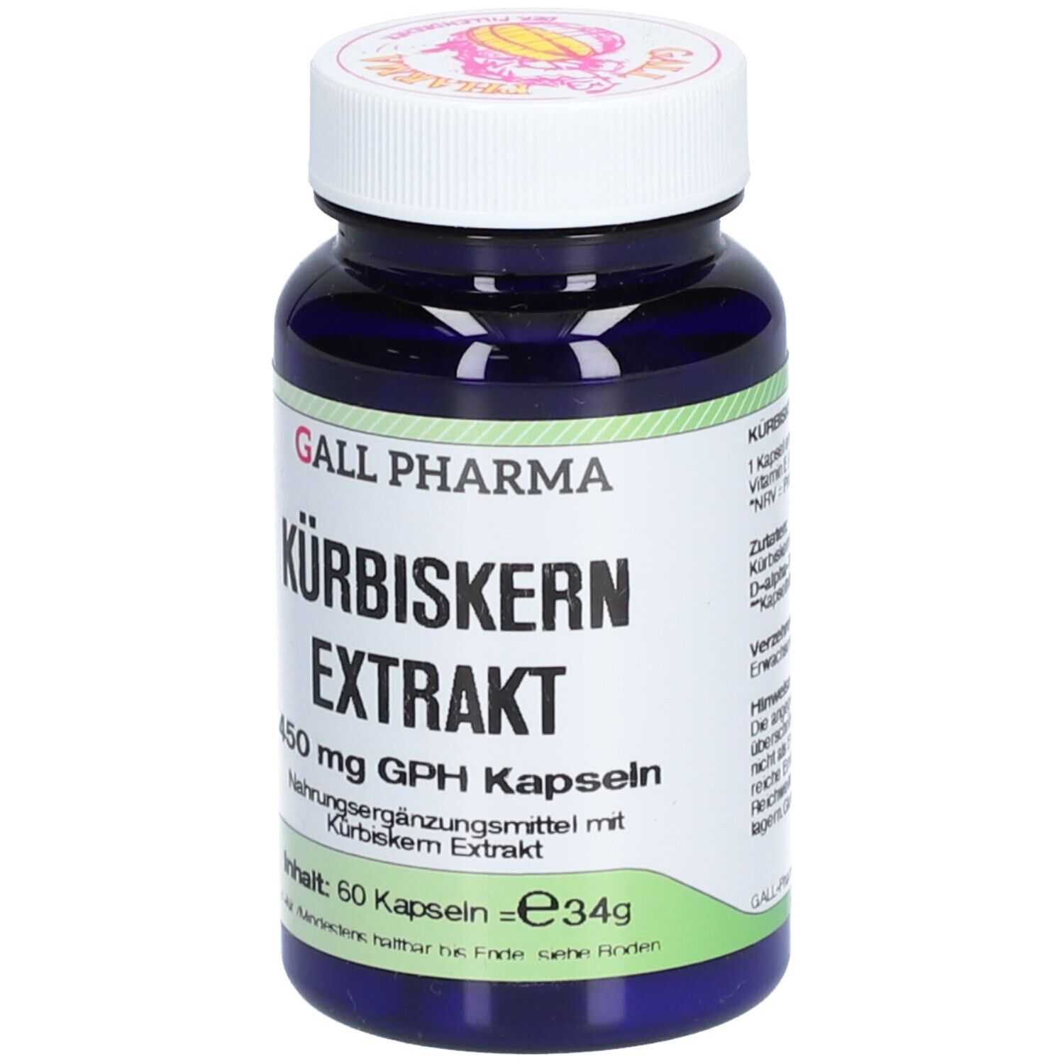 GALL PHARMA Extrait de pépins de courge 450 mg