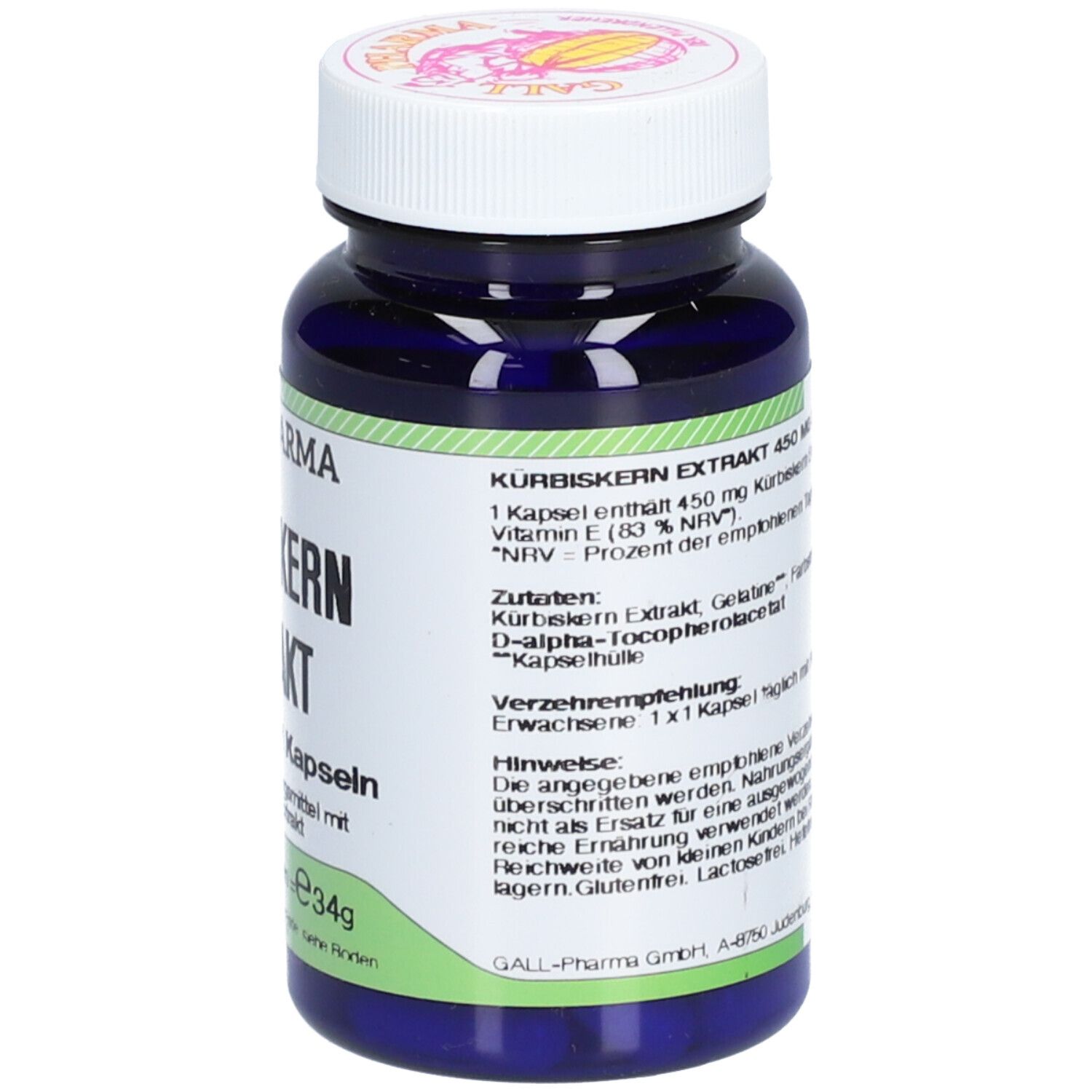 GALL PHARMA Extrait de pépins de courge 450 mg