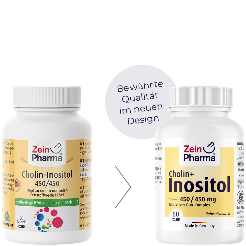 ZeinPharma Choline Inositol Capsules 450/450 mg