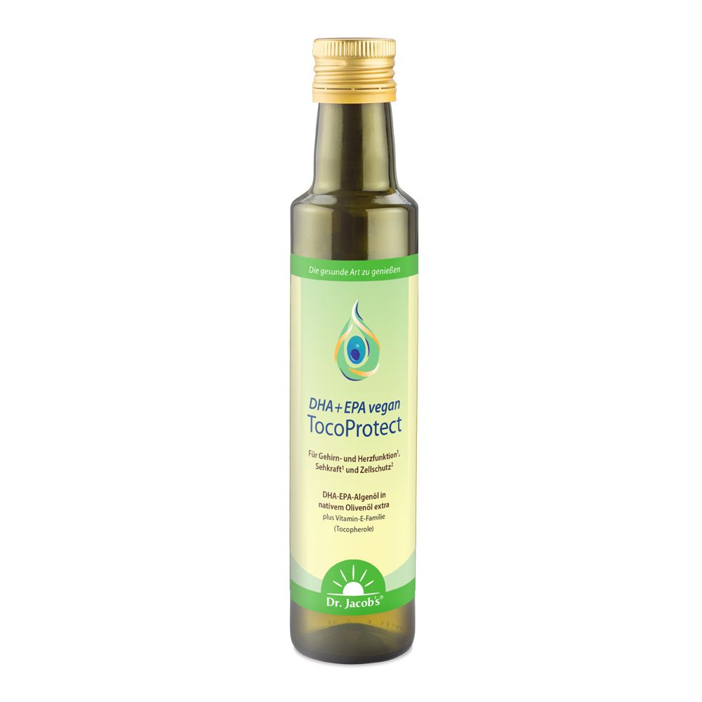 DR.Jacobs TocoProtect DHA + EPA vegan  Huile d'olive extra vierge