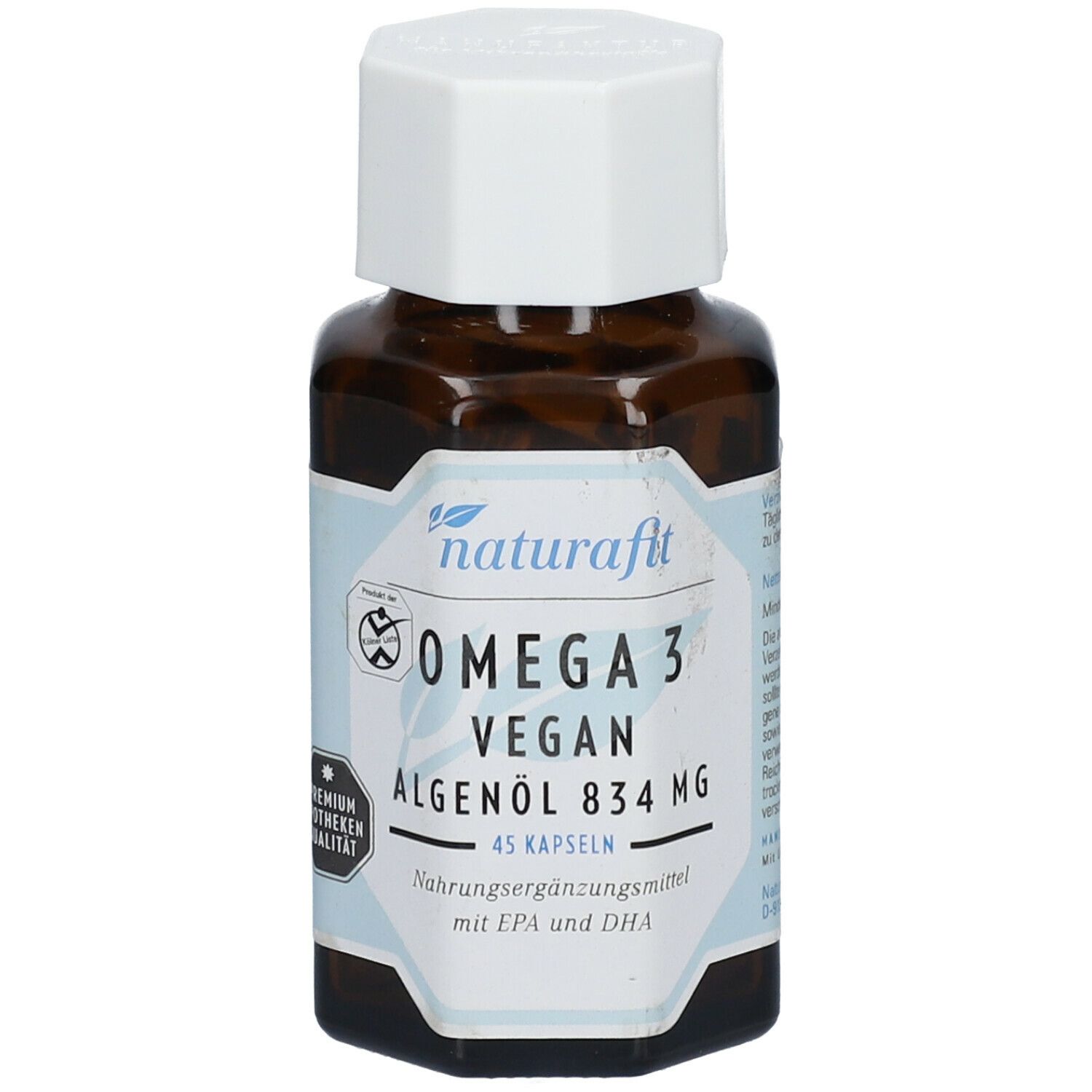naturafit Omega 3 vegan Algenöl 834 mg