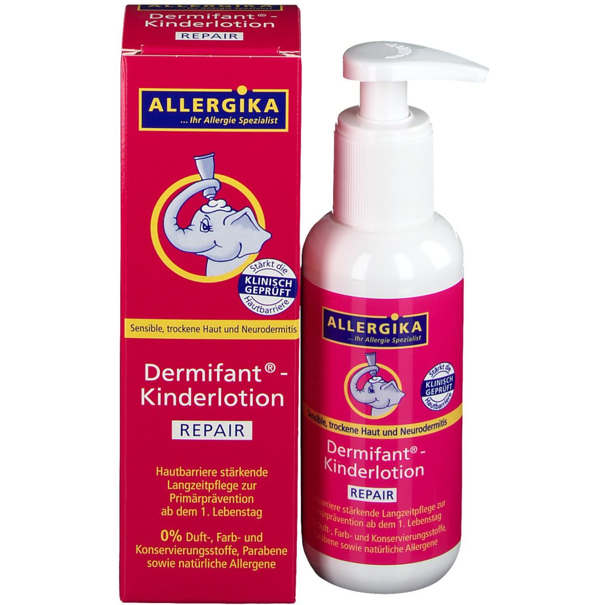 Dermifant® Kinderlotion REPAIR - Hautbarriere stärkende Langzeitpflege bei Neurodermitis, Juckreiz und trockener, schuppiger Haut