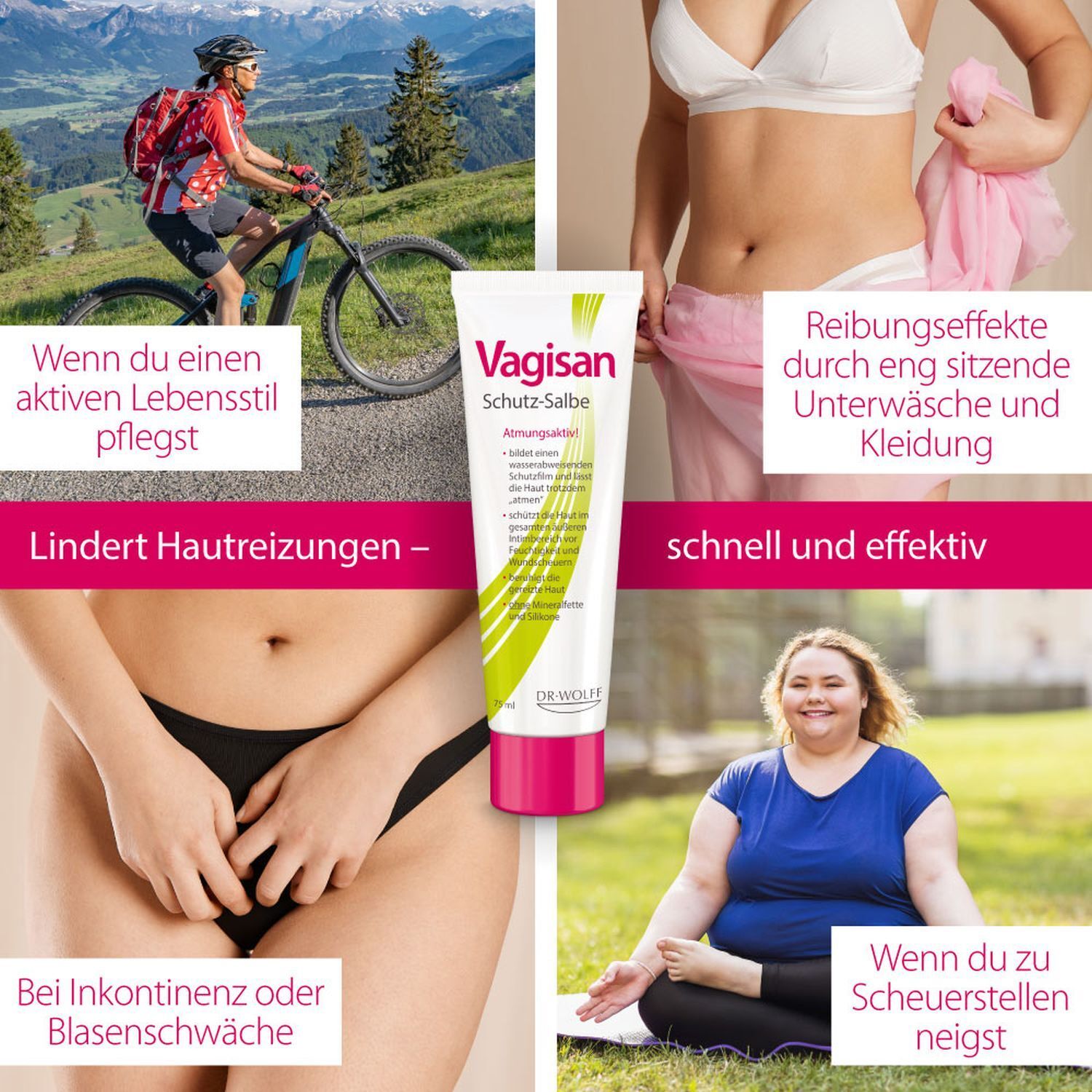 Vagisan Schutz-Salbe: Atmungsaktive Wundschutzcreme für den Intimbereich und zur täglichen Intimpflege