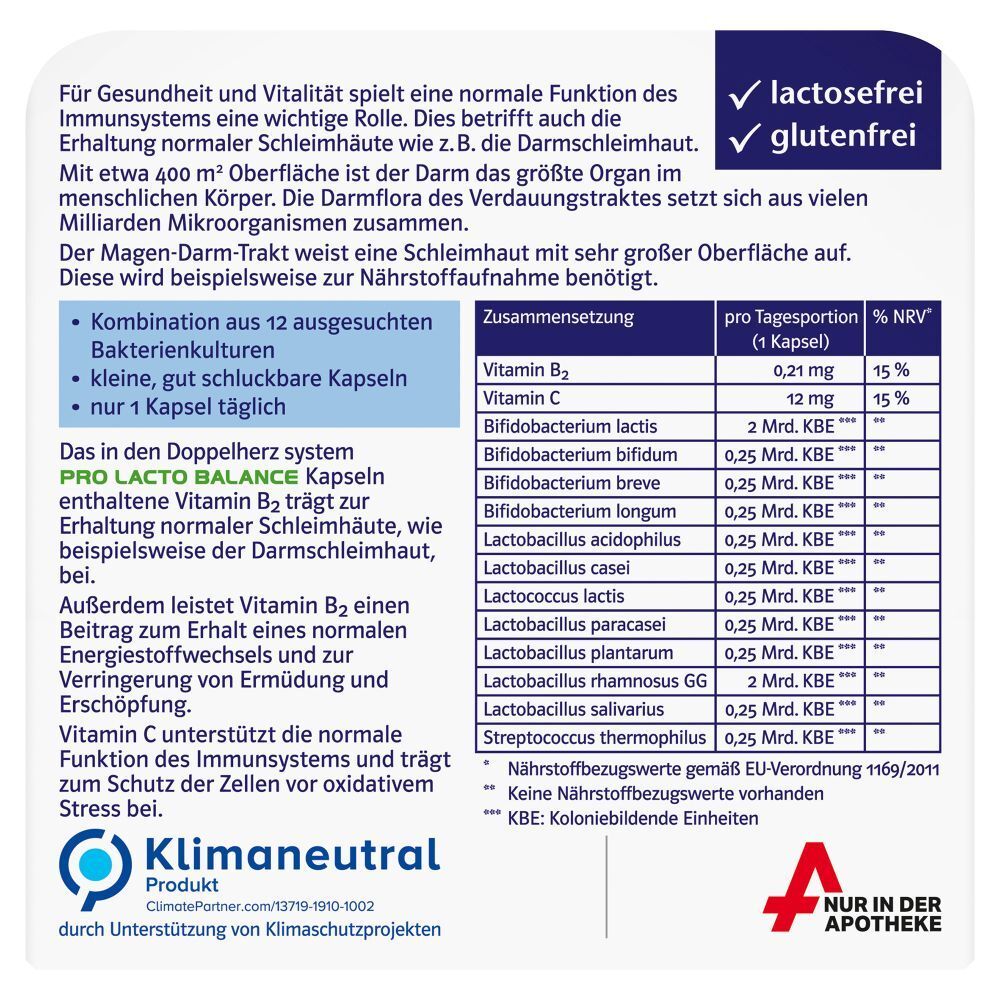 Doppelherz® system Pro Lacto Balance System