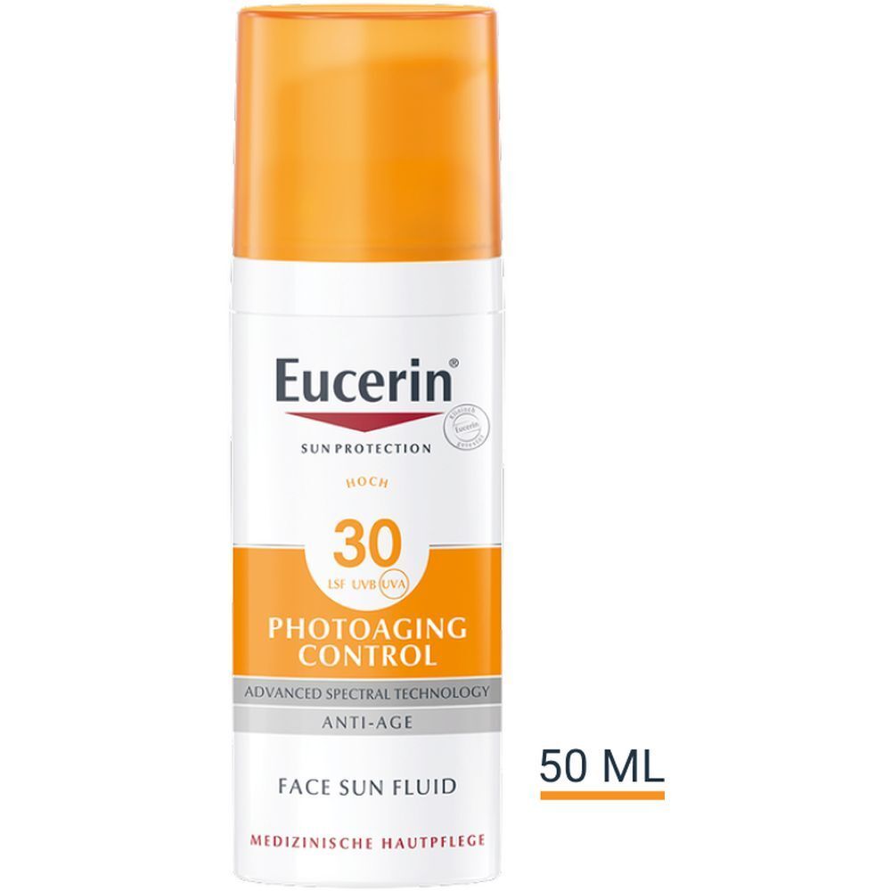 Eucerin® Photoaging Control Face Sun Fluid LSF 30 – hoher Sonnenschutz hilft gegen Photoaging und reduziert Falten sichtbar