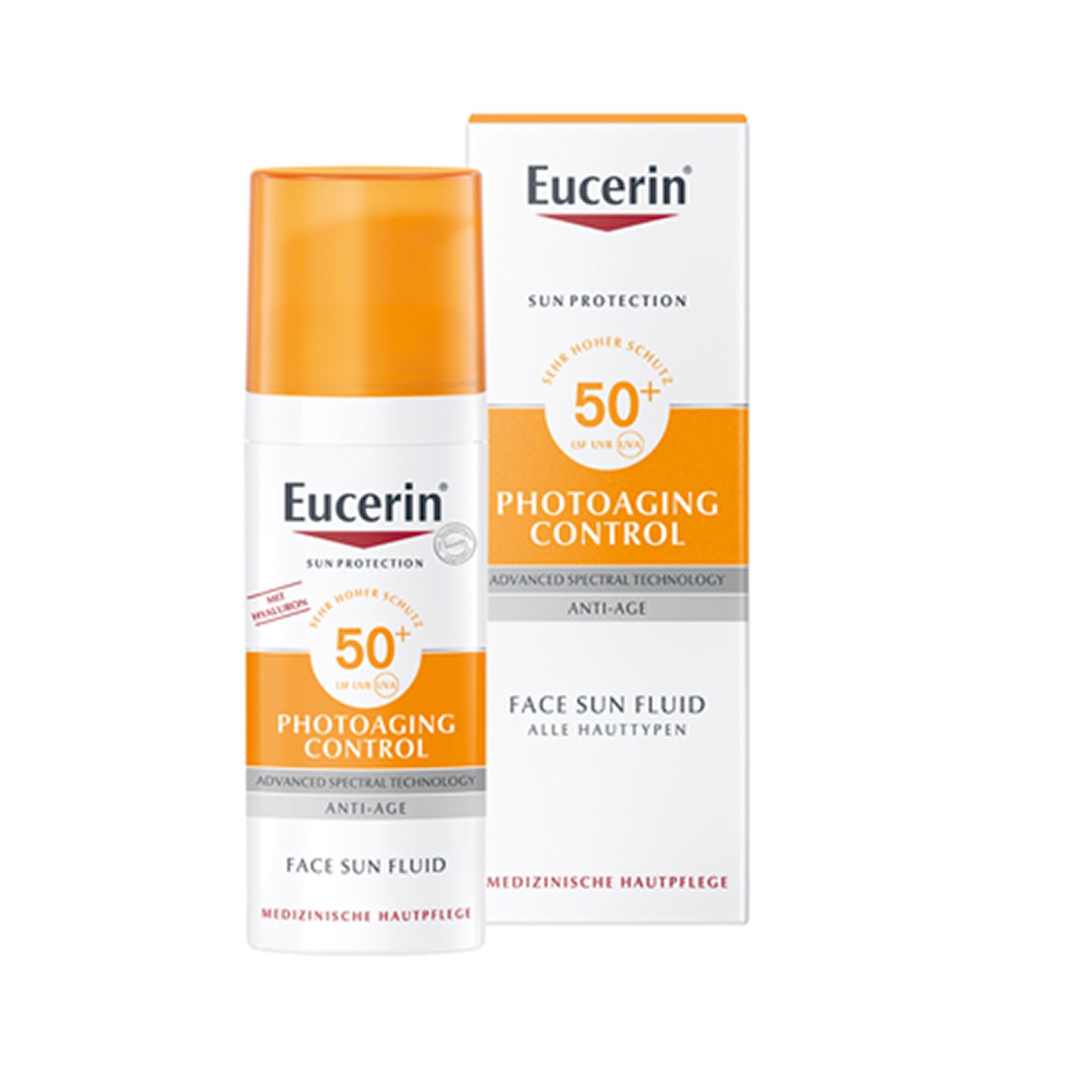 Eucerin® Photoaging Control Face Sun Fluid LSF 50 – hoher Sonnenschutz hilft gegen Photoaging und reduziert Falten sichtbar