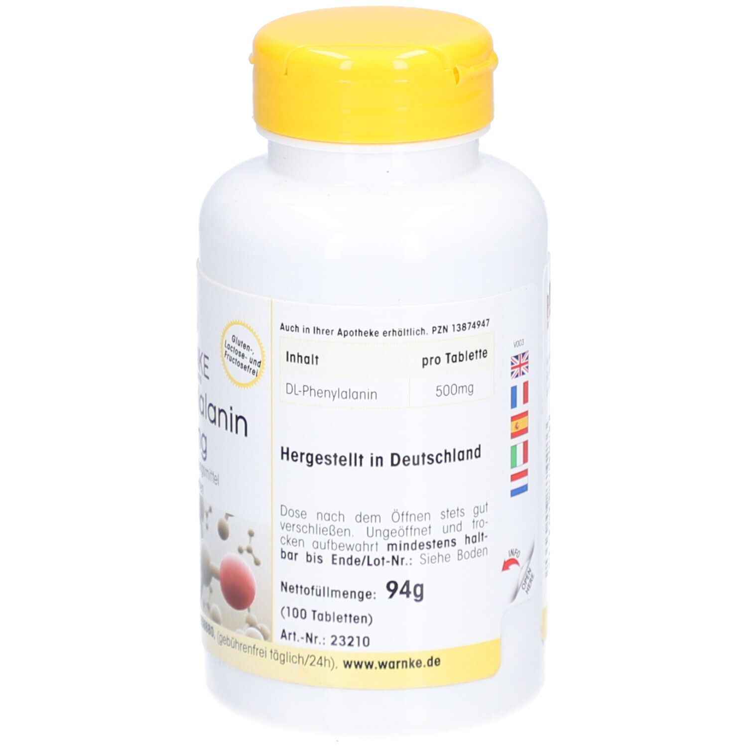 WARNKE DL-Phénylalanine 500mg