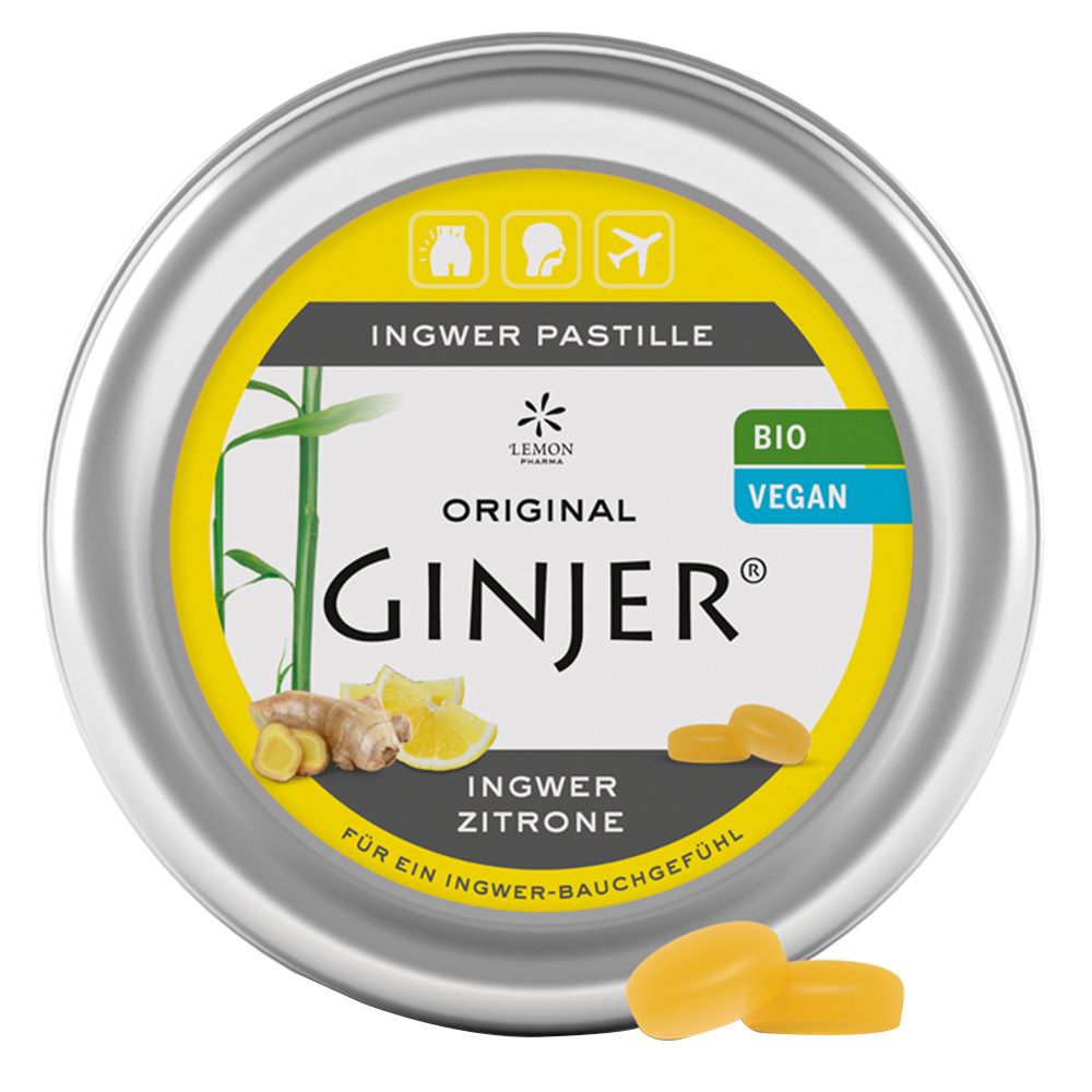 GINJER Pastilles bio Gingembre & Citron