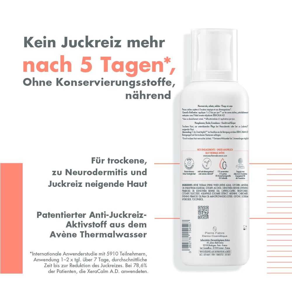 Avène XeraCalm A.D Creme - gegen Juckreiz und zur Pflege von Neurodermitis