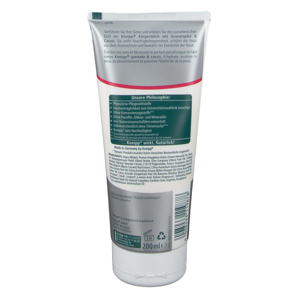 Kneipp® Pure Sinnlichkeit Körpermilch Granatapfel & Cassis