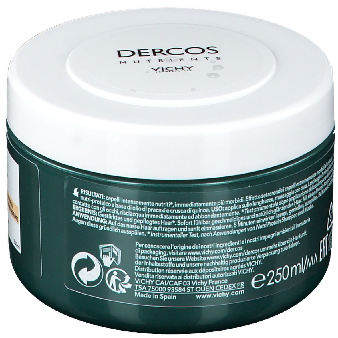 VICHY Dercos Nutrients Nutri Protein Masque Nourrissant