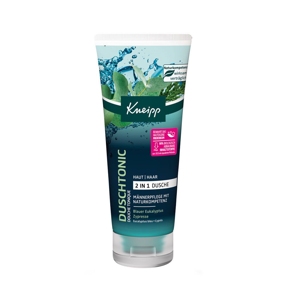 Kneipp® Douche Tonic Homme 2 en 1 Eucalyptus bleu et cyprès