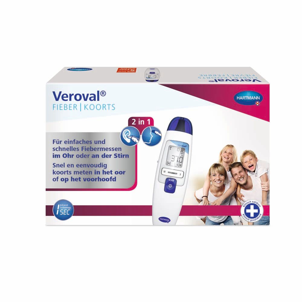 Veroval® 2en1 Thermomètre clinique à infrarouge