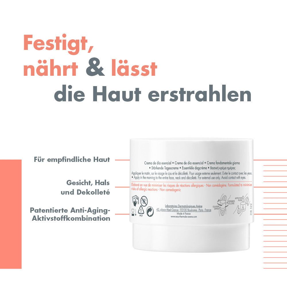 Avène DermAbsolu TAG stärkende Tagescreme - Anti-Aging Pflege gegen Falten