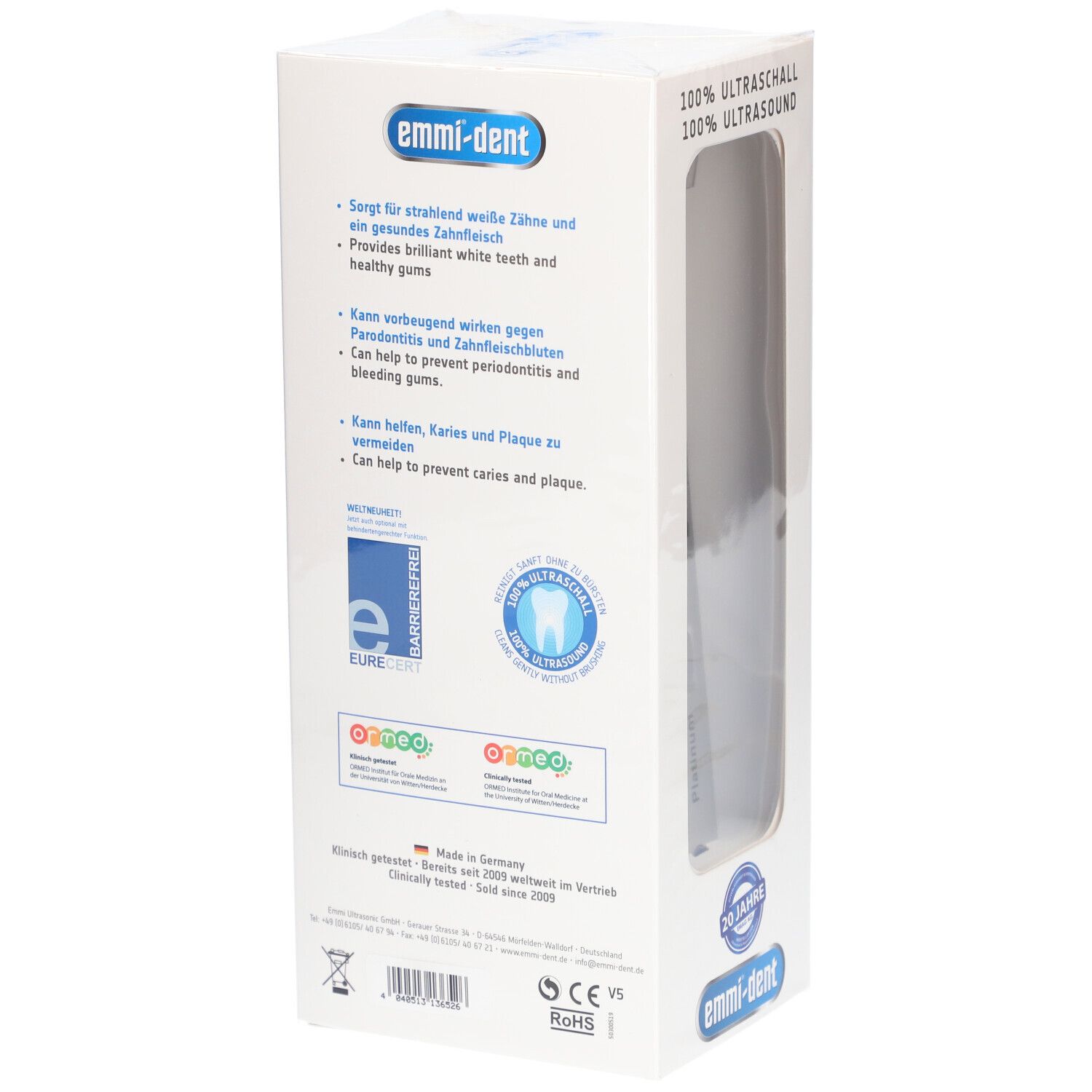 EMMI-DENT Ultraschall Zahnbürste Care 4.0