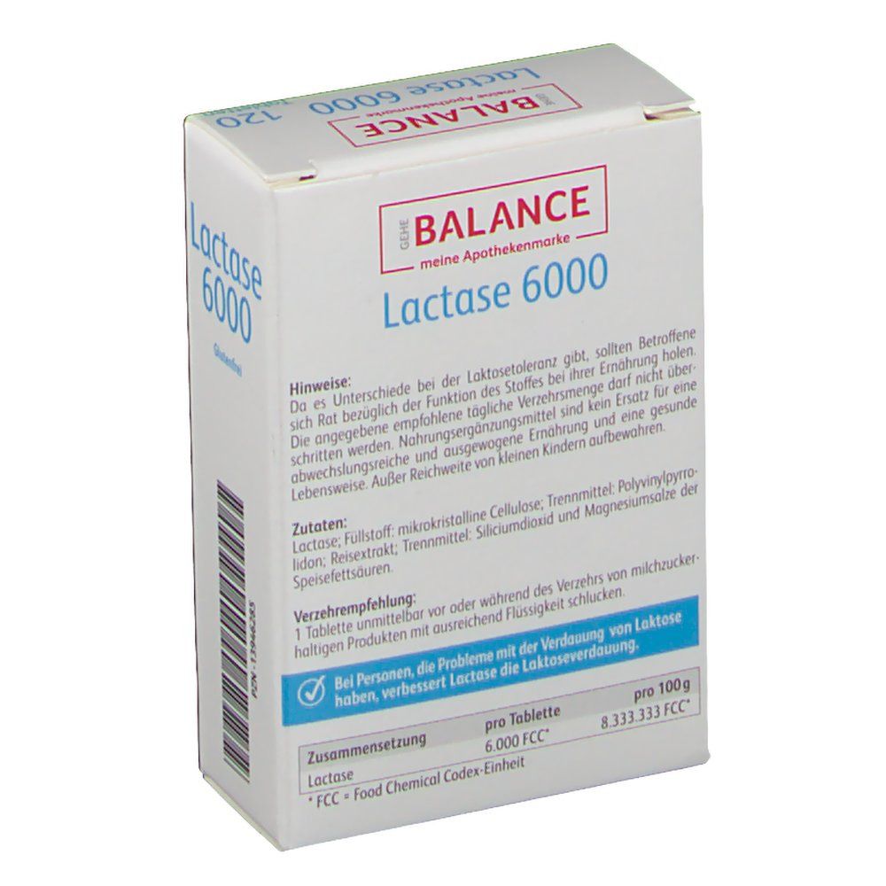 GEHE BALANCE Lactase 6.000 FCC Tabletten