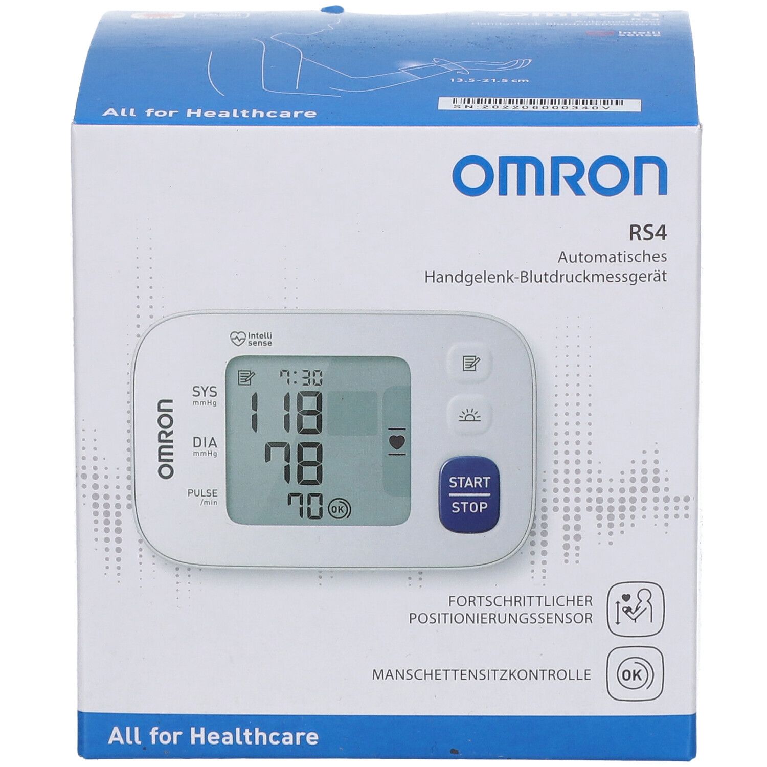 OMRON RS4 Tensiomètre à poignet 1 pc(s) - Redcare Apotheke