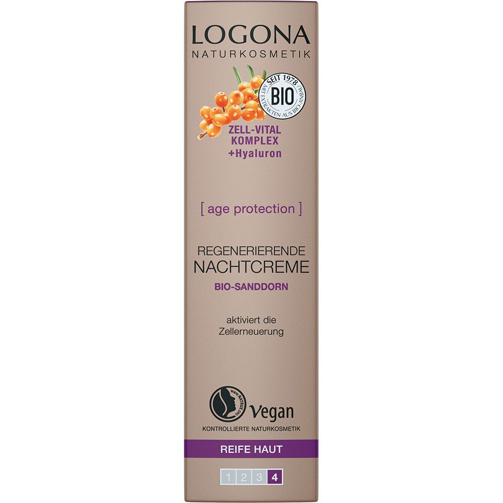 LOGONA Naturkosmetik Age Protection Crème de nuit régénératrice