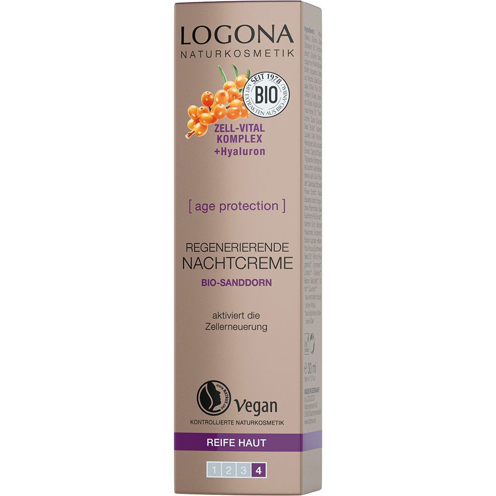 LOGONA Naturkosmetik Age Protection Crème de nuit régénératrice