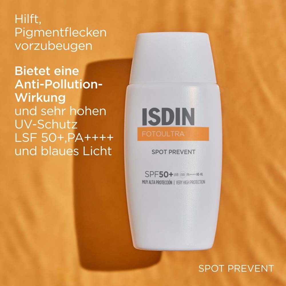 ISDIN FOTOULTRA Spot Prevent Sonnencreme LSF 50+ zur Vorbeugung von Pigmentflecken