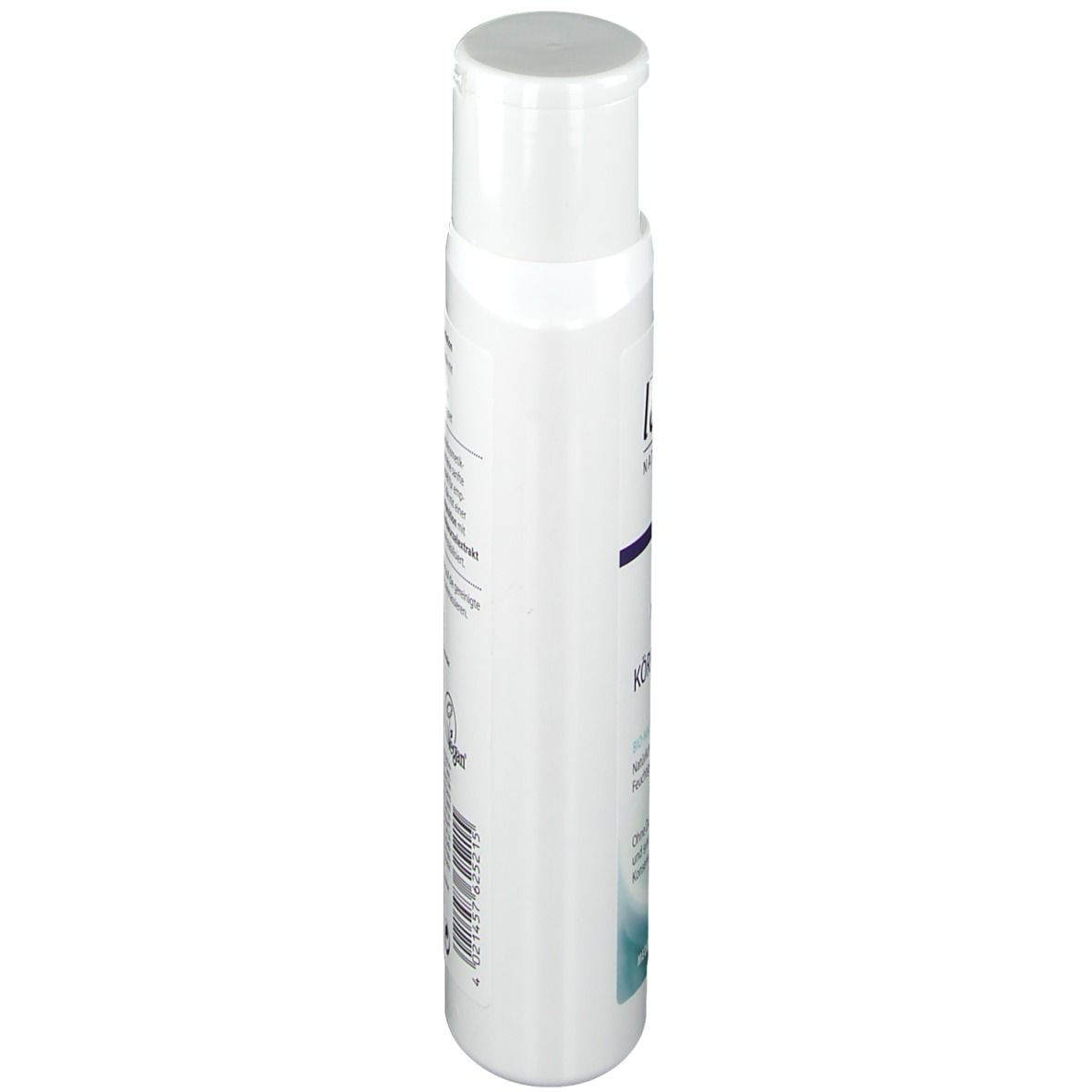 Weiße Flasche mit Klappverschluss. Aufschrift: lavera, BIO, Neutral Körperlotion. Grün-Label: Ultra Sensitive.