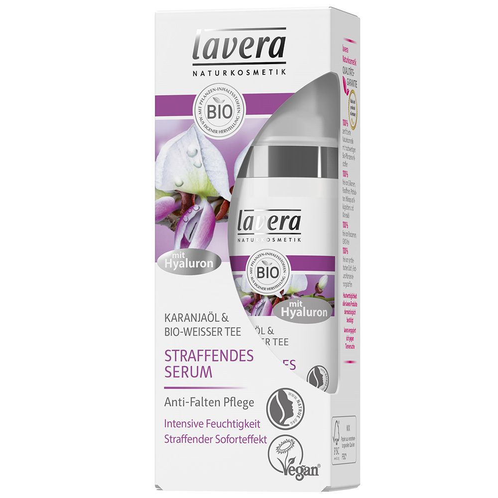 lavera straffendes Serum Karanjaöl & Weißer Bio-Tee