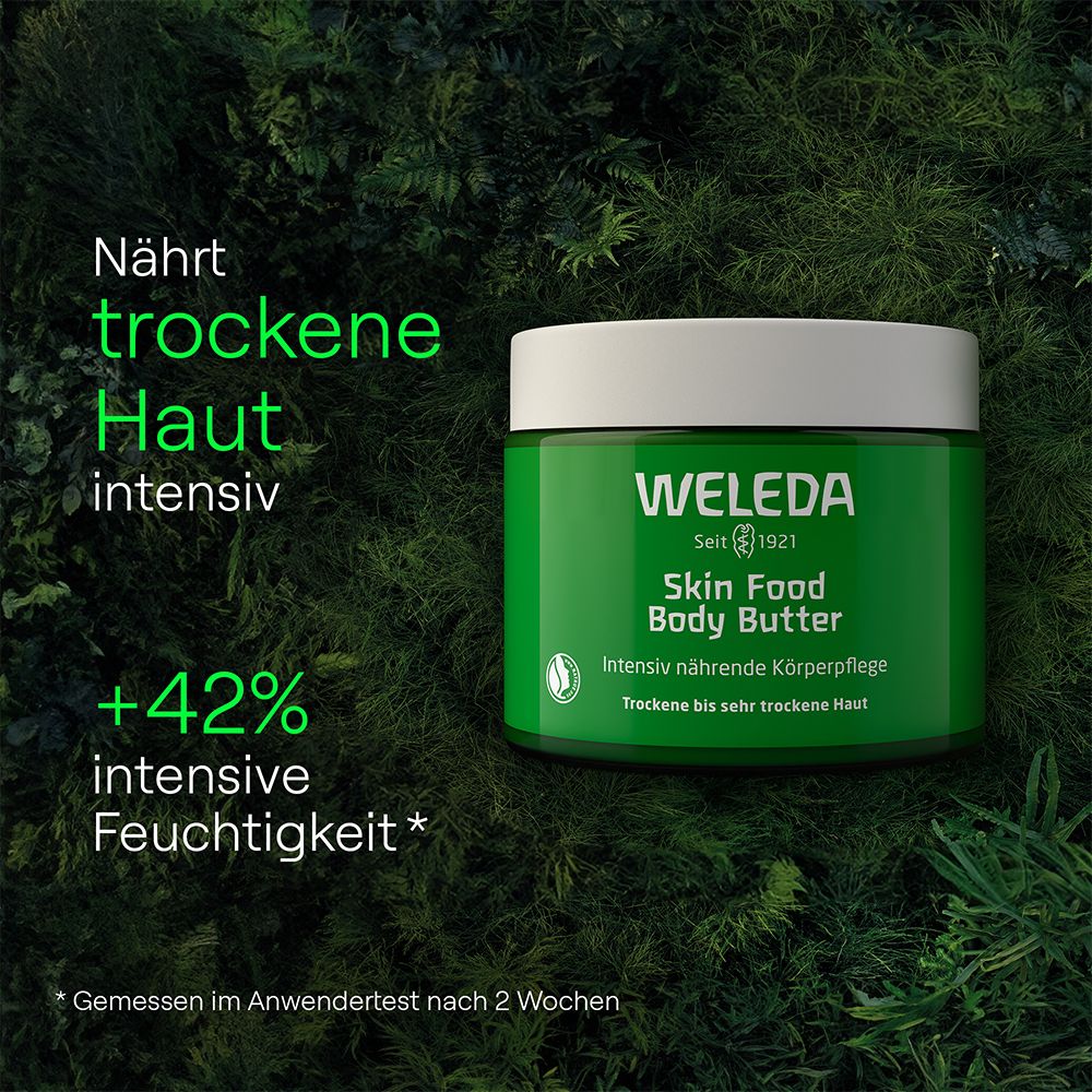 Weleda Körperbutter Skin Food Body Butter - nährende, schnell einziehende Textur für trockene Haut