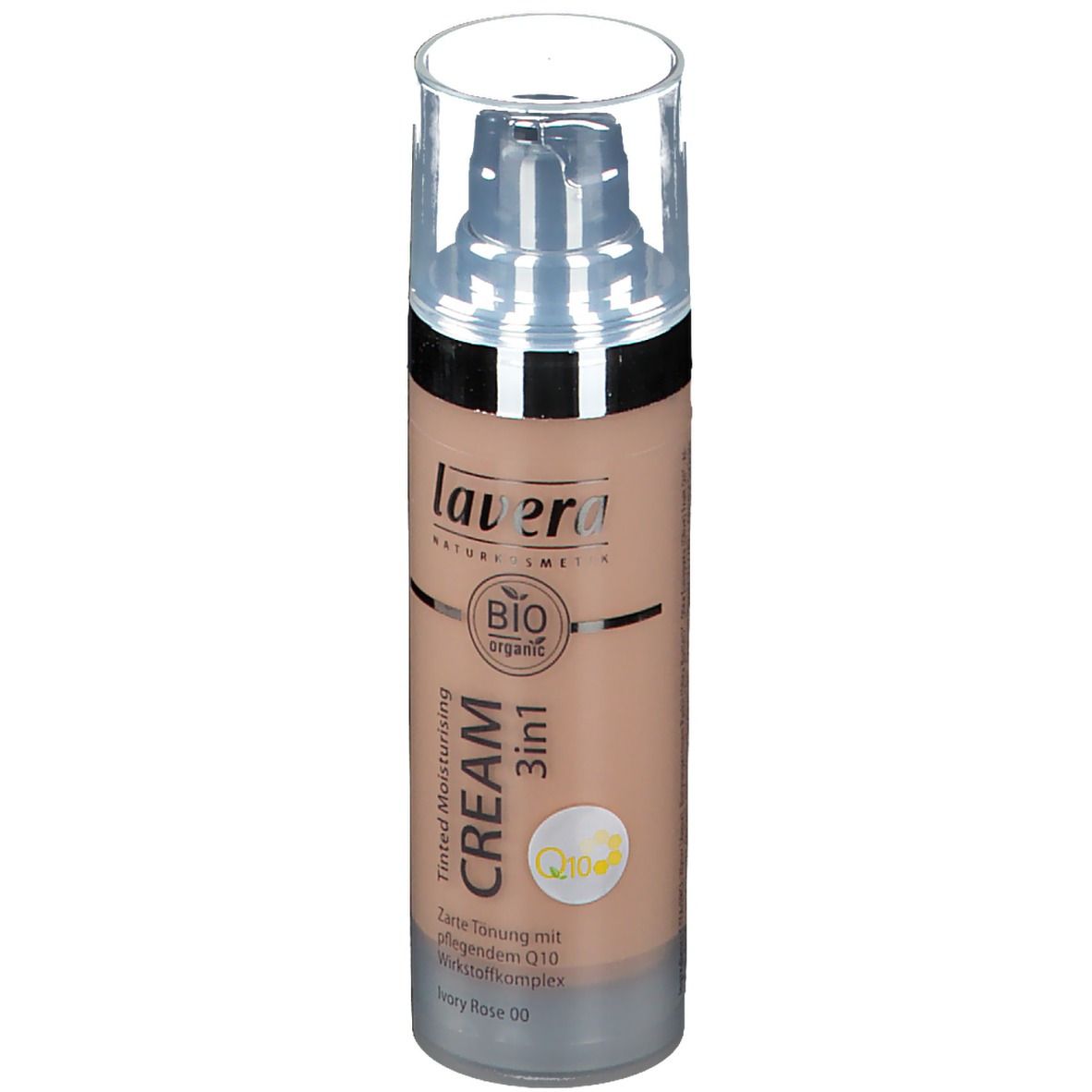 lavera TINTED MOISTURISING CREAM 3IN1 Q10 00 ivory rose