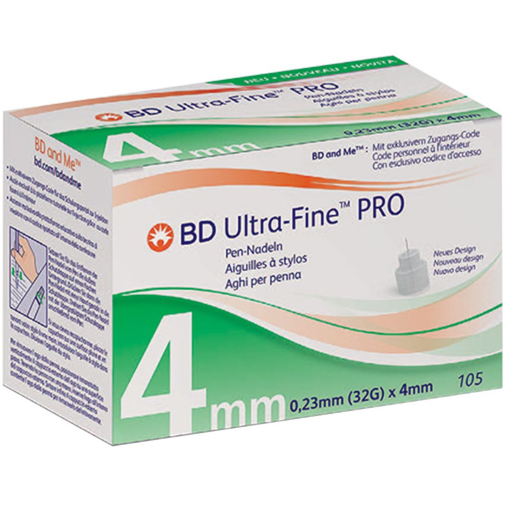 BD Ultra-Fine™ PRO 4 mm 32 G