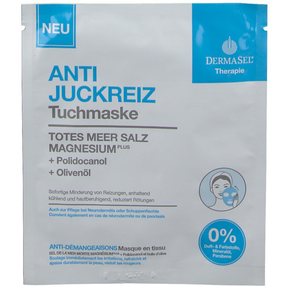 DERMASEL® Masque en tissu anti-démangeaisons