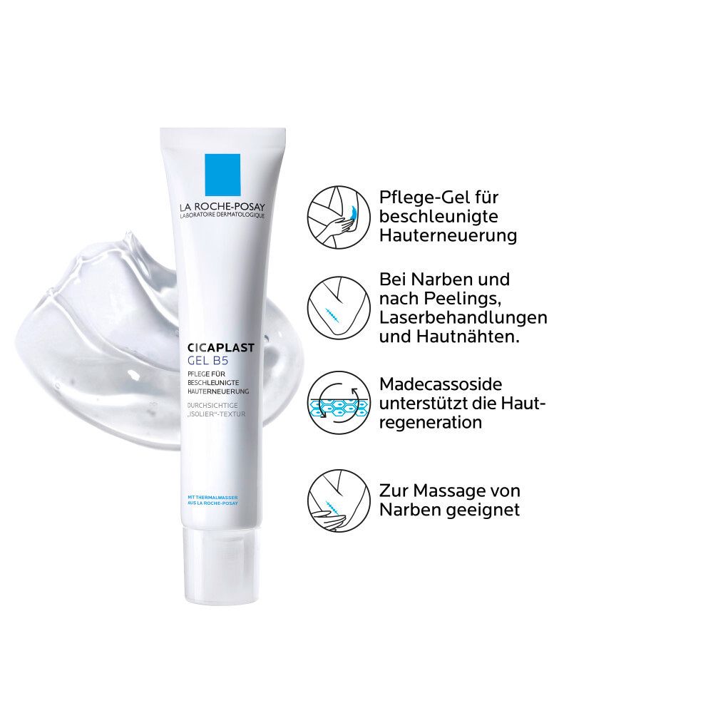 Tube CICAPLAST GEL B5. Gel de soin pour la régénération accélérée de la peau. Pour cicatrices, peelings, lasers et sutures.