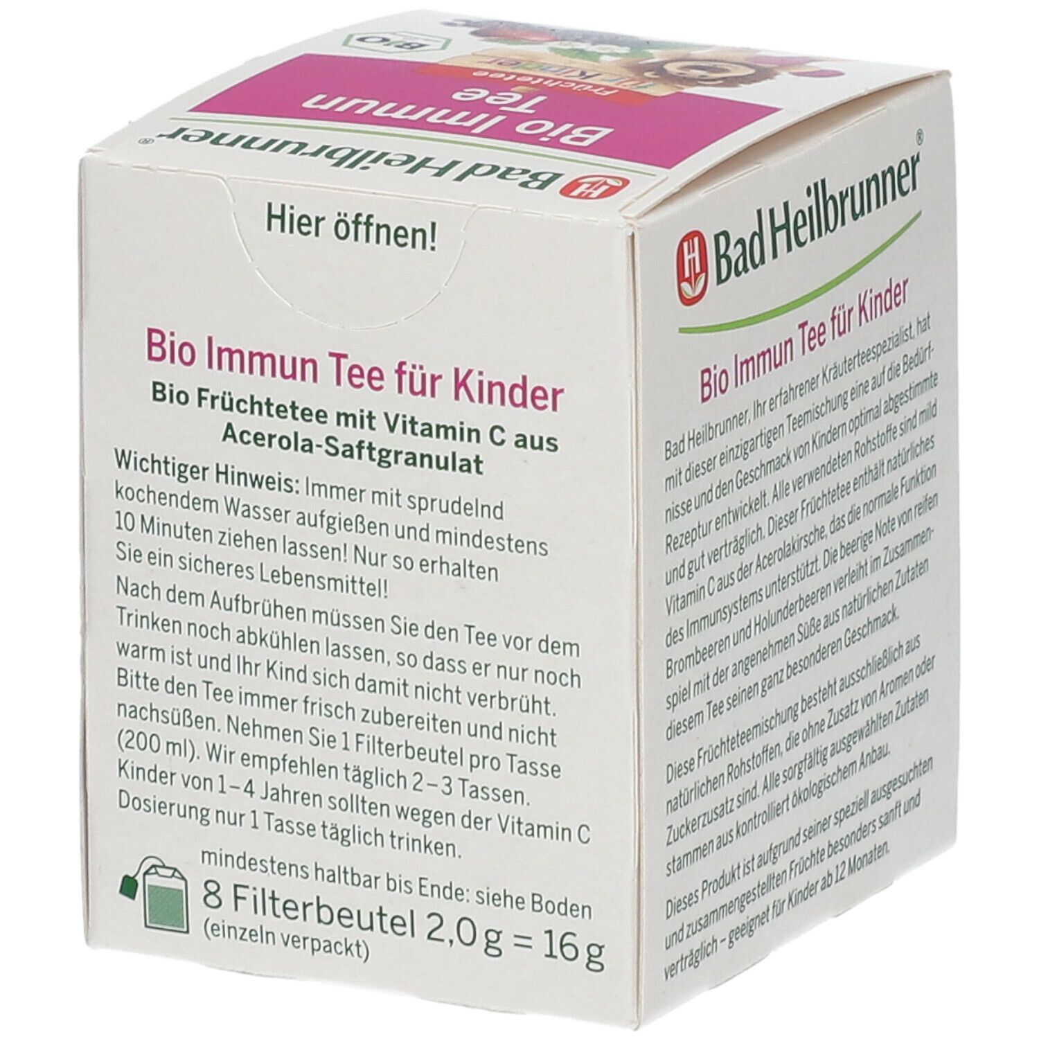 BAD HEILBRUNNER® Tisane immunitaire pour enfants