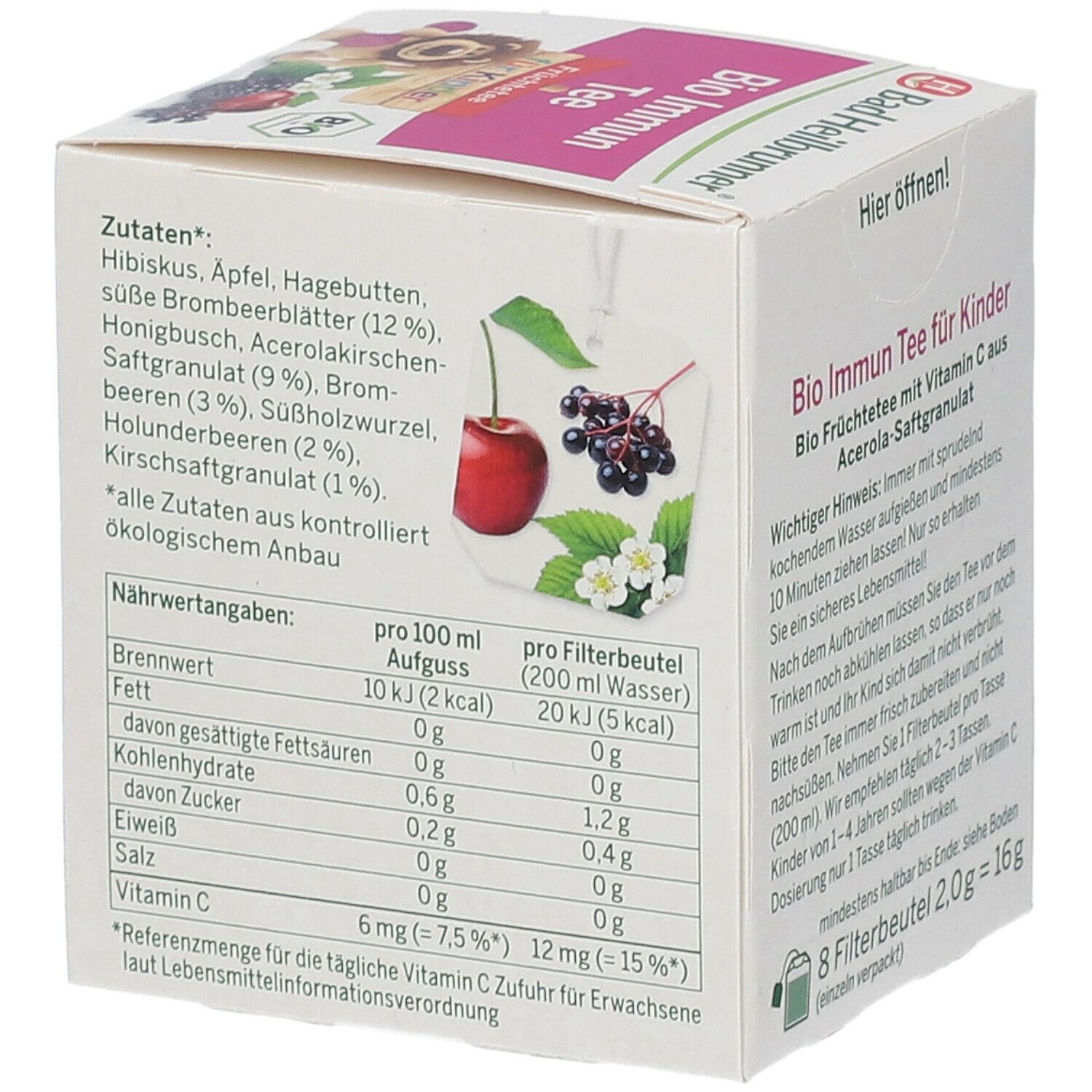 BAD HEILBRUNNER® Tisane immunitaire pour enfants