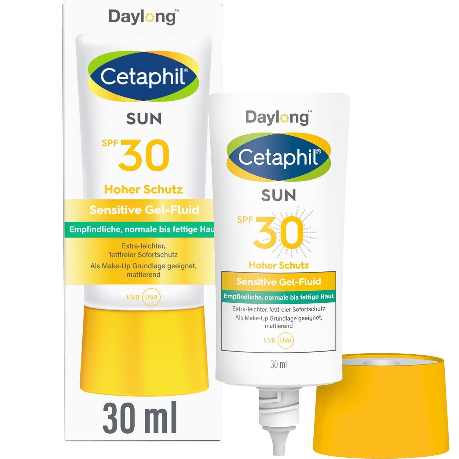 CETAPHIL SUN Sensitive Gel-Fluid SPF 30 Extra-leichter Sonnenschutz Gesicht