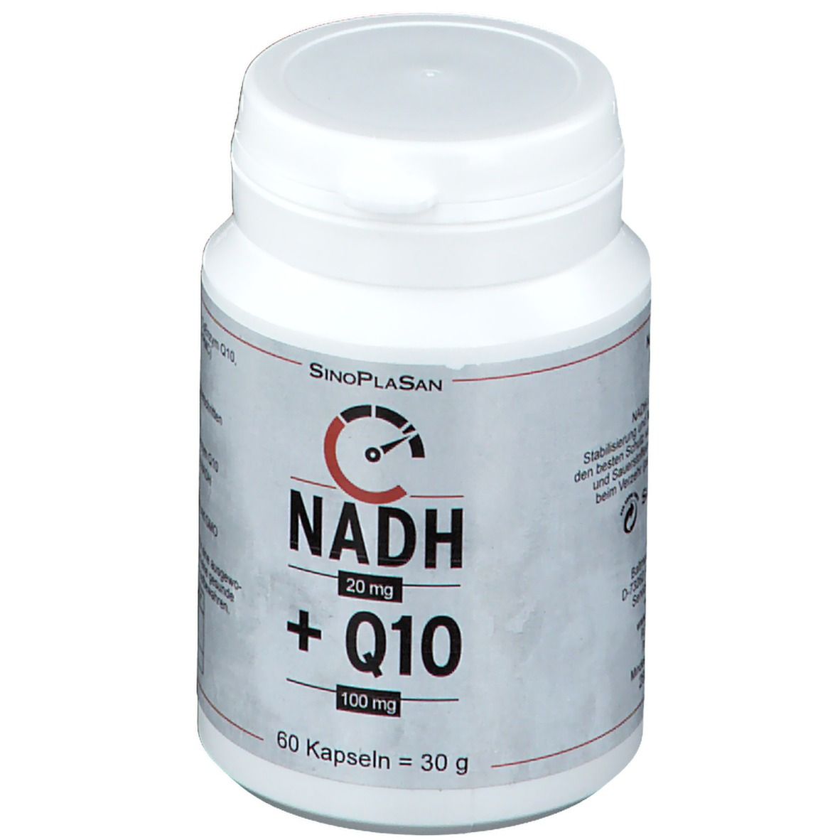 SinoPlaSan NADH 20 mg + Q10 100 mg