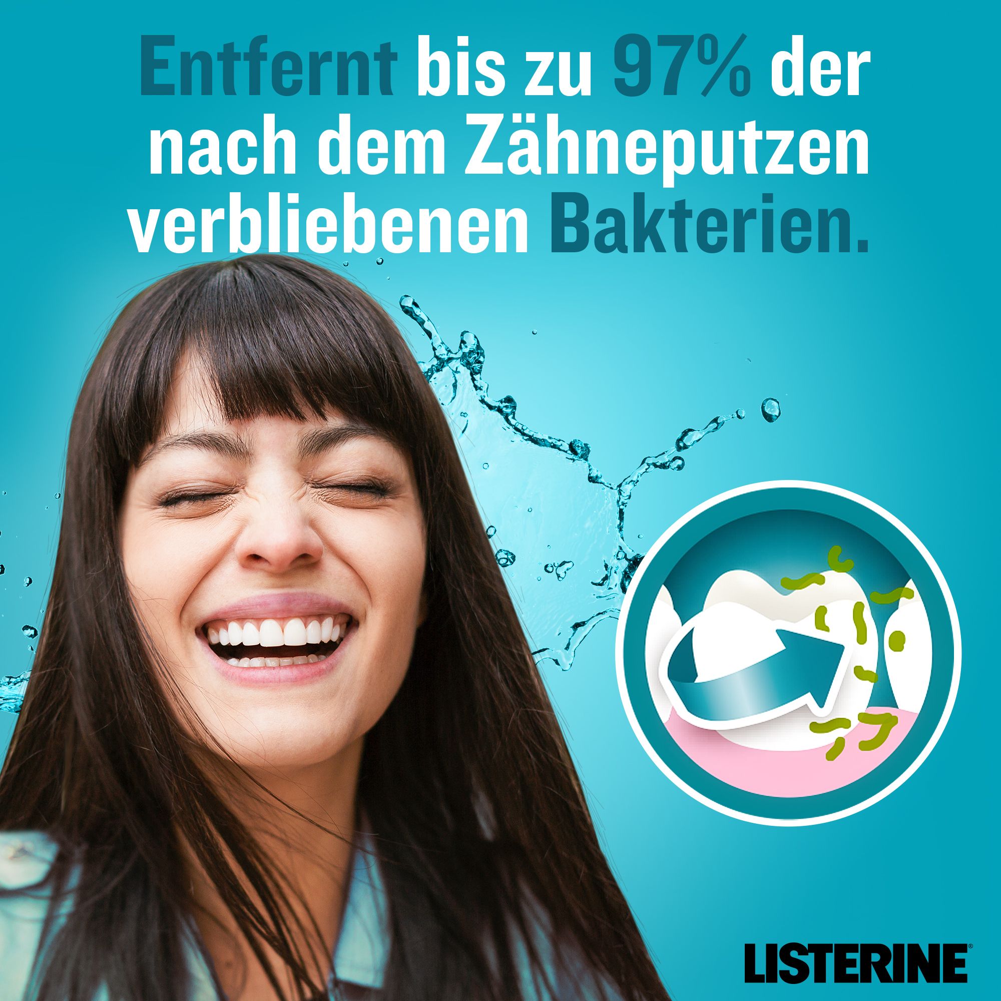 LISTERINE® Cool Mint Milder Geschmack
