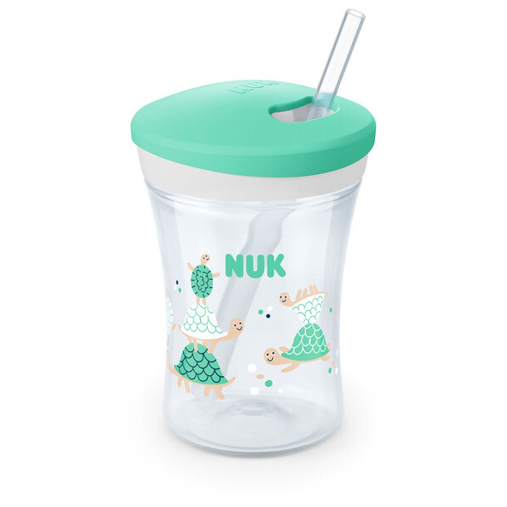 NUK Action Cup 230ml avec paille, 12 mois et plus