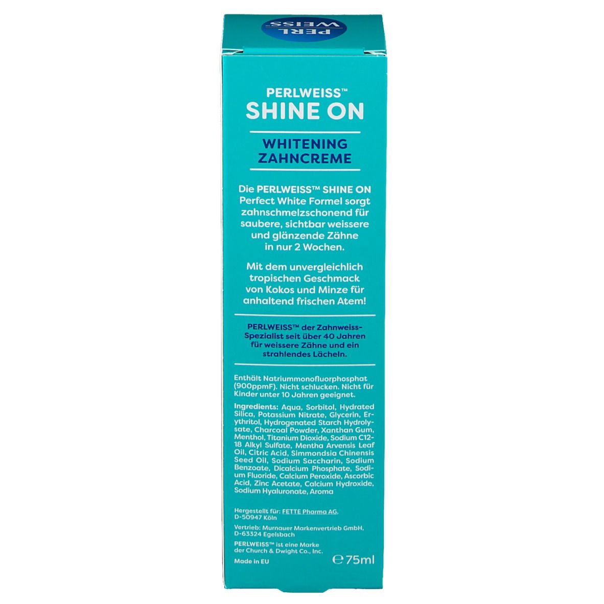 PERLWEISS® Brillance à la noix de coco et à la menthe